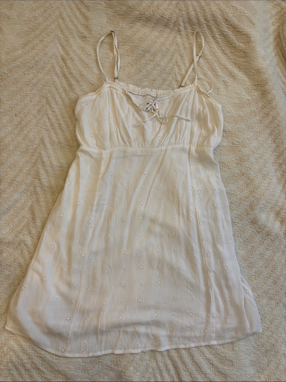 O’Neill Women's White Eyelet Camisole Dress